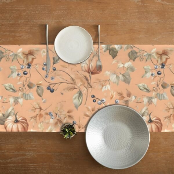 Blueberry | Thanksgiving Table Runner 72×13 – 100% Polyester, Rustic Fall Harvest Dining Decor, Machine Washable Holiday Table Decoration Gifts/Party/Celebration 72x13 table runner 6