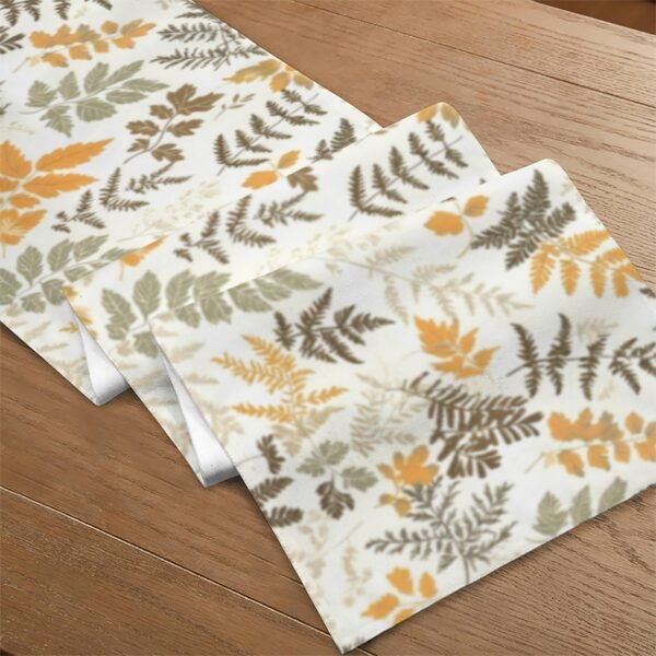 Fall Ferns | Thanksgiving Table Runner 72×13 – 100% Polyester, Rustic Fall Harvest Dining Decor, Machine Washable Holiday Table Decoration Gifts/Party/Celebration 72x13 table runner 4