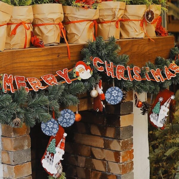 White Flakes – Ceramic Christmas Ornament Circle 3×3 Ornaments Ceramic Holiday Keepsake 4