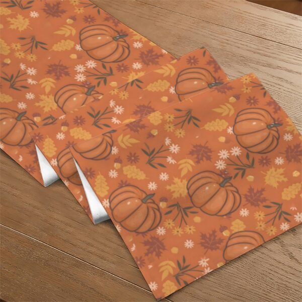 Pumpkin Puree | Thanksgiving Table Runner 48×13 – 100% Polyester, Rustic Fall Harvest Dining Decor, Machine Washable Holiday Table Decoration Gifts/Party/Celebration 48x13 table runner 6