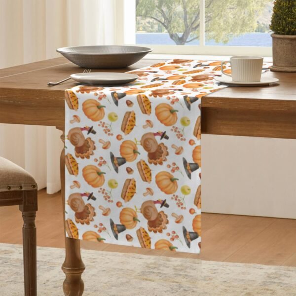 Cherry Pie | Thanksgiving Table Runner 48×13 – 100% Polyester, Rustic Fall Harvest Dining Decor, Machine Washable Holiday Table Decoration Gifts/Party/Celebration 48x13 table runner 7