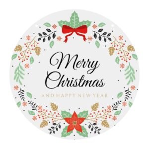 Christmas New Years – Acrylic Christmas Ornament 8×8 Circle Ornaments Acrylic Holiday Keepsake