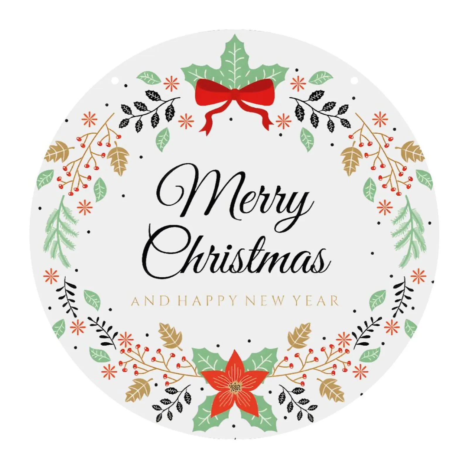 Christmas New Years – Acrylic Christmas Ornament 8×8 Circle Ornaments Acrylic Holiday Keepsake