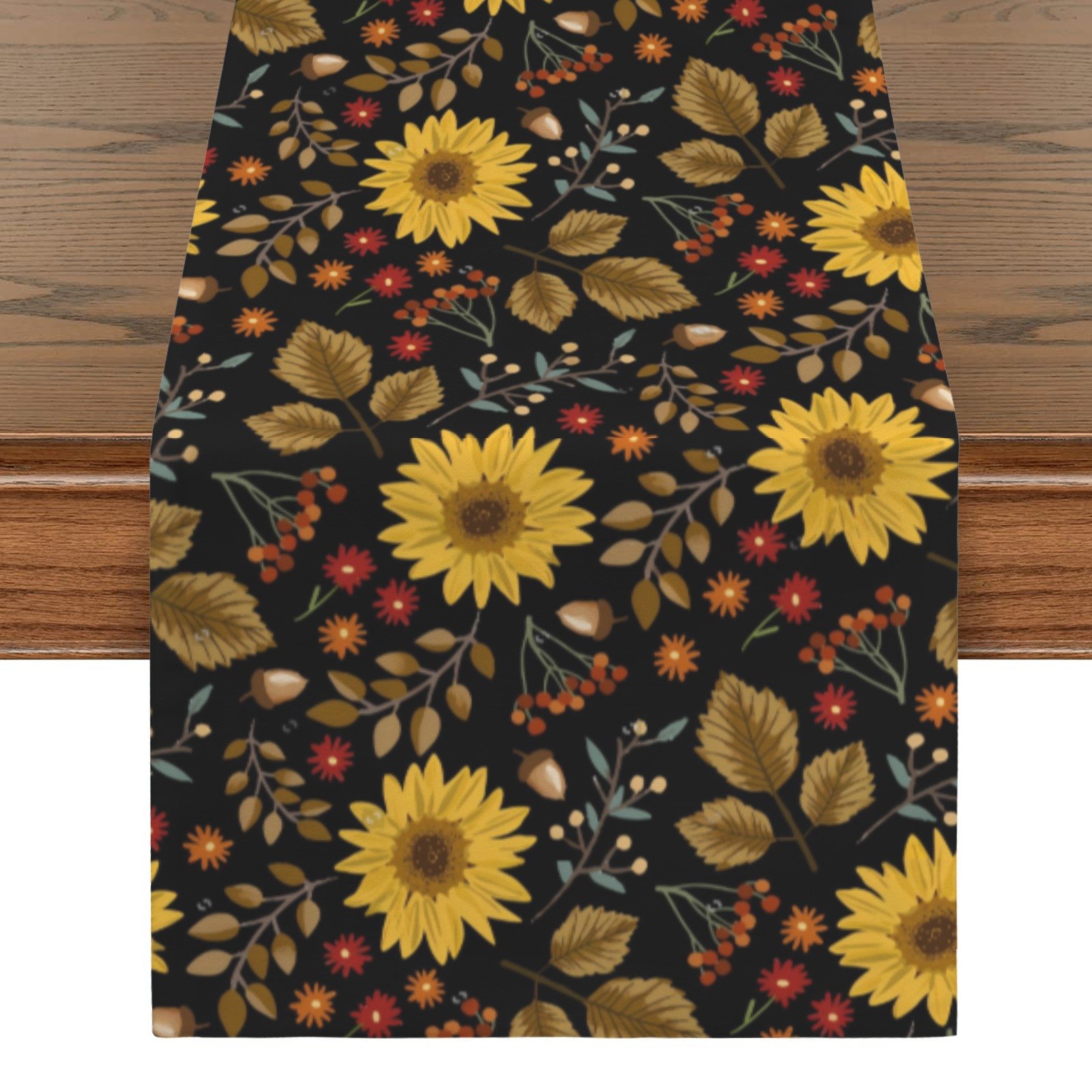 Pumpkin Puree | Thanksgiving Table Runner 48×13 – 100% Polyester, Rustic Fall Harvest Dining Decor, Machine Washable Holiday Table Decoration Gifts/Party/Celebration 48x13 table runner