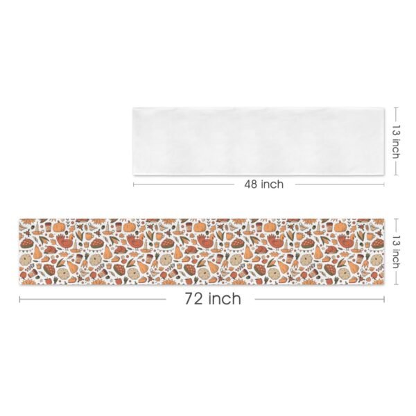 Turkey Pie | Thanksgiving Table Runner 72×13 – 100% Polyester, Rustic Fall Harvest Dining Decor, Machine Washable Holiday Table Decoration Table Runners 72x13 table runner 4