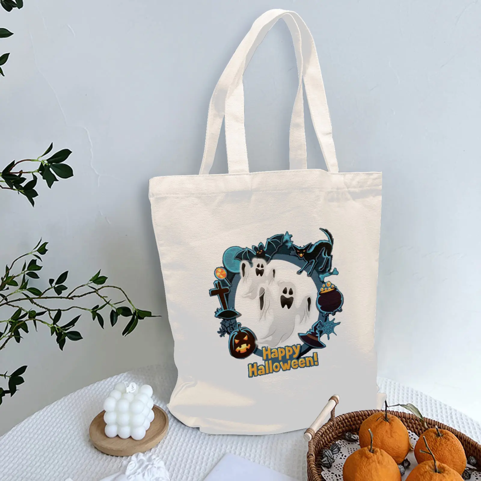 Halloween Tote Bag – Reusable Washable Cotton Ghost Bag Tote Bags boo halloween tote 4 Halloween Tote Bag – Reusable Washable Cotton Ghost Bag Tote Bags boo halloween tote 4