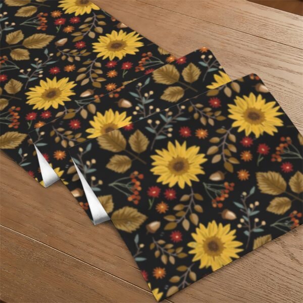 Painted Sunflowers | Thanksgiving Table Runner 72×13 – 100% Polyester, Rustic Fall Harvest Dining Decor, Machine Washable Holiday Table Decoration Gifts/Party/Celebration 72x13 table runner 4