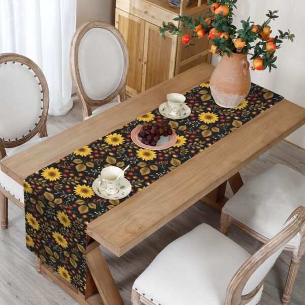 Painted Sunflowers | Thanksgiving Table Runner 72×13 – 100% Polyester, Rustic Fall Harvest Dining Decor, Machine Washable Holiday Table Decoration Gifts/Party/Celebration 72x13 table runner 5