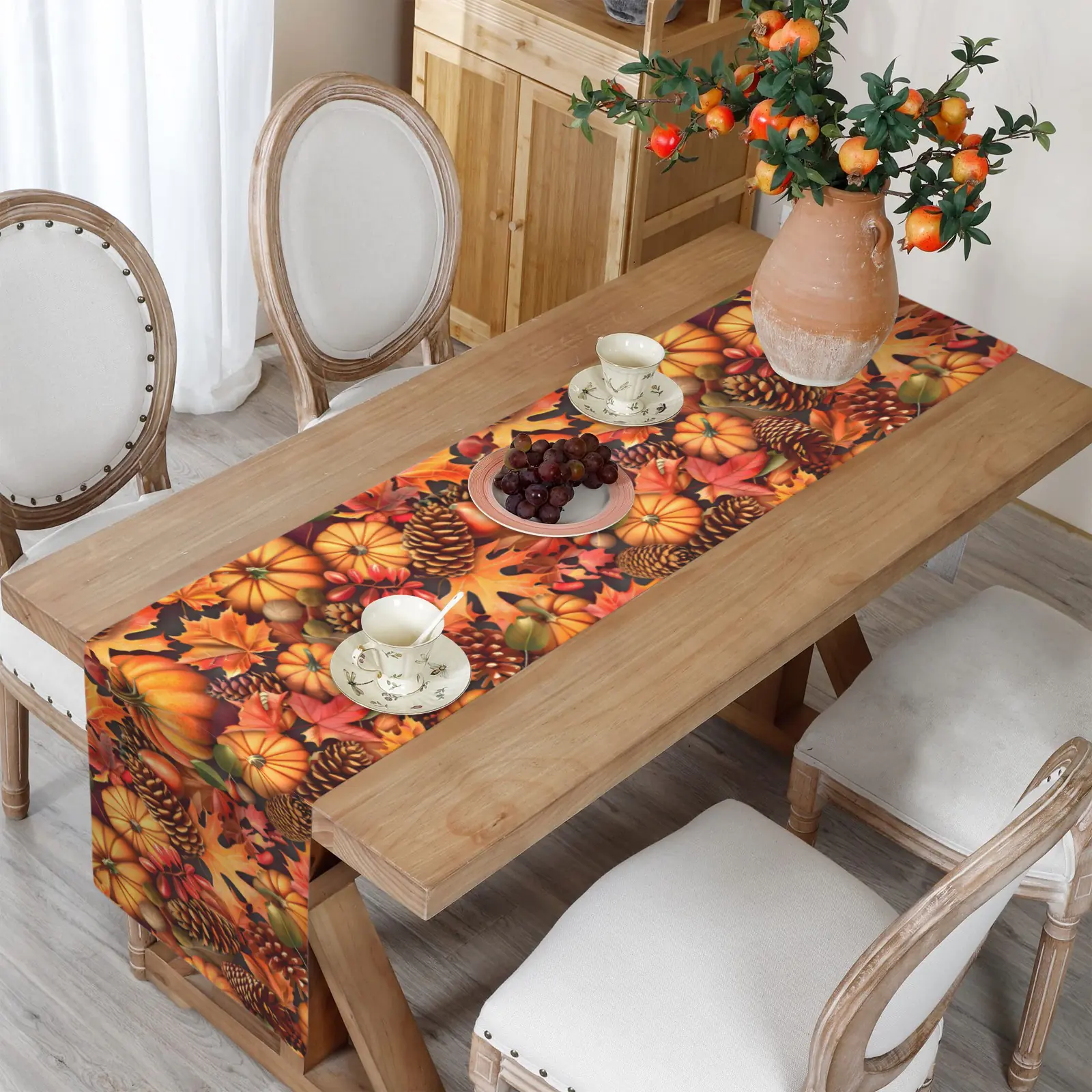 Maple | Thanksgiving Table Runner 72×13 – 100% Polyester, Rustic Fall Harvest Dining Decor, Machine Washable Holiday Table Decoration Table Runners 72x13 table runner 5 Maple | Thanksgiving Table Runner 72×13 – 100% Polyester, Rustic Fall Harvest Dining Decor, Machine Washable Holiday Table Decoration Table Runners 72x13 table runner 5