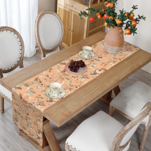 Blueberry | Thanksgiving Table Runner 72×13 – 100% Polyester, Rustic Fall Harvest Dining Decor, Machine Washable Holiday Table Decoration Gifts/Party/Celebration 72x13 table runner 5