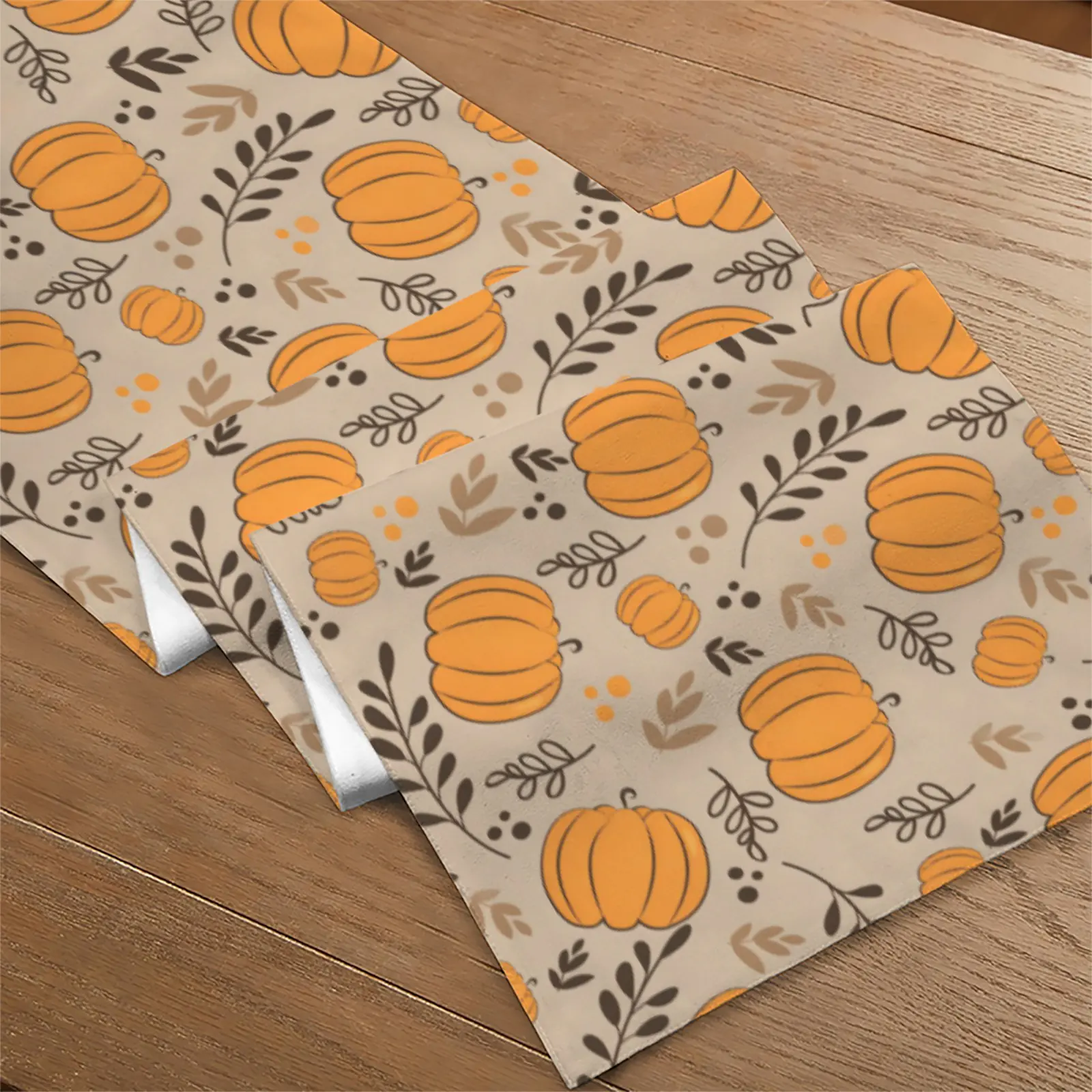Pumpkin Wheat | Thanksgiving Table Runner 48×13 – 100% Polyester, Rustic Fall Harvest Dining Decor, Machine Washable Holiday Table Decoration Gifts/Party/Celebration 48x13 table runner 5