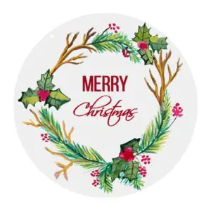 Christmas Wreath – Acrylic Christmas Ornament 8×8 Circle Ornaments Acrylic Holiday Keepsake Christmas Wreath – Acrylic Christmas Ornament 8×8 Circle Ornaments Acrylic Holiday Keepsake