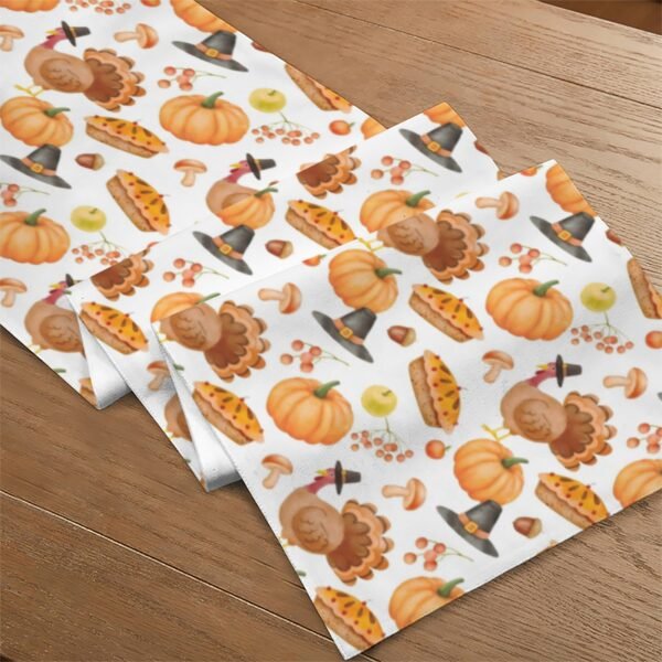 Cherry Pie | Thanksgiving Table Runner 48×13 – 100% Polyester, Rustic Fall Harvest Dining Decor, Machine Washable Holiday Table Decoration Gifts/Party/Celebration 48x13 table runner 6