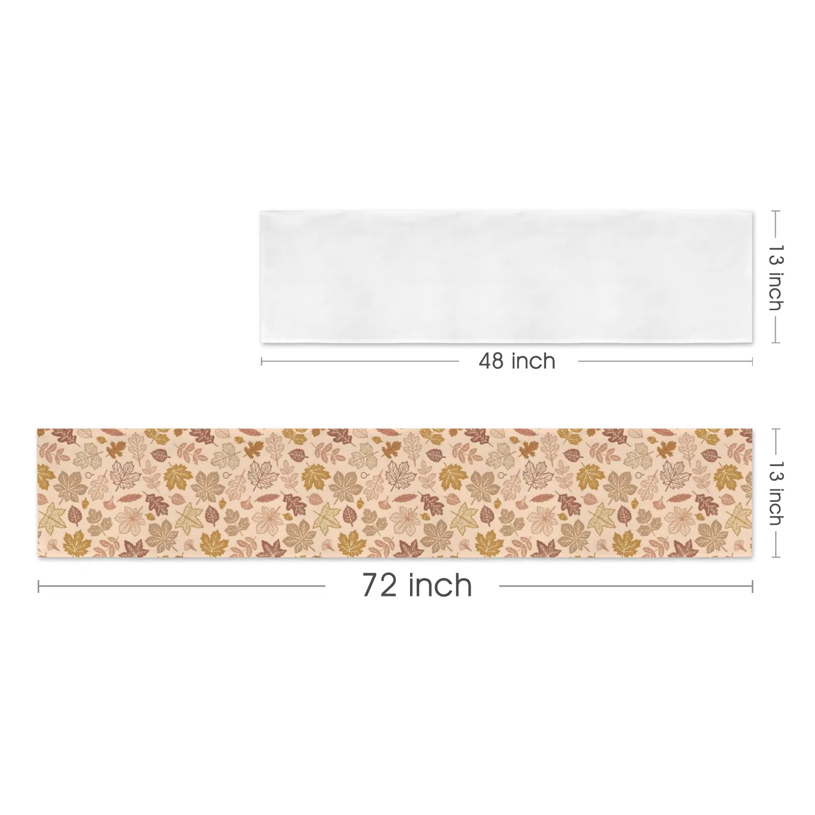 Peach Leaves | Thanksgiving Table Runner 72×13 – 100% Polyester, Rustic Fall Harvest Dining Decor, Machine Washable Holiday Table Decoration Table Runners 72x13 table runner 2