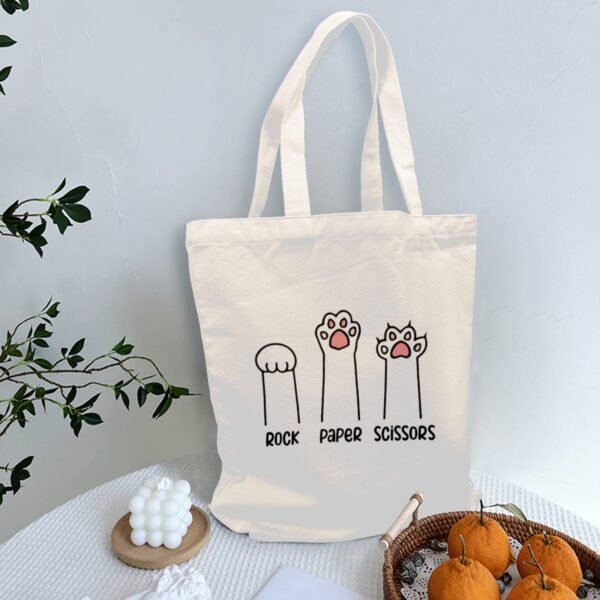 Halloween Tote Bag – Reusable Washable Cotton RPS Bag Tote Bags boo halloween tote 4