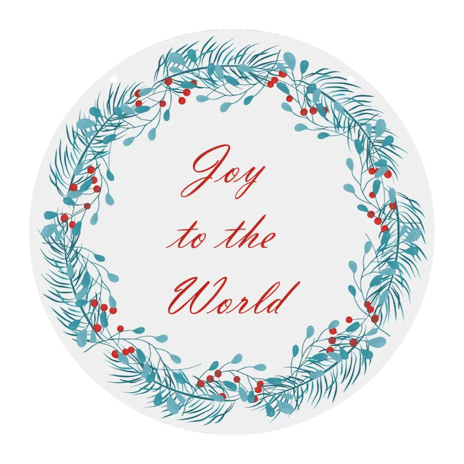 Joy – Acrylic Christmas Ornament 8×8 Circle Ornaments Acrylic Holiday Keepsake