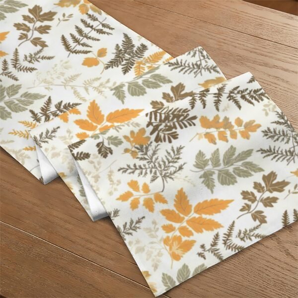 Fall Ferns | Thanksgiving Table Runner 48×13 – 100% Polyester, Rustic Fall Harvest Dining Decor, Machine Washable Holiday Table Decoration Gifts/Party/Celebration 48x13 table runner 5
