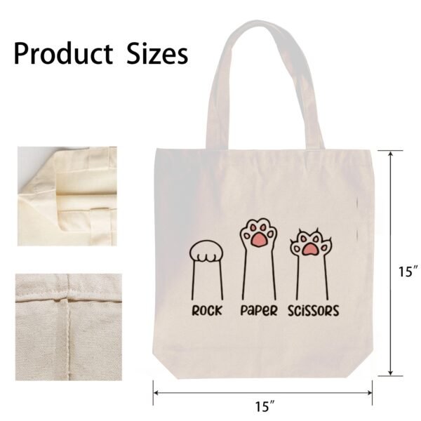 Halloween Tote Bag – Reusable Washable Cotton RPS Bag Tote Bags boo halloween tote 2