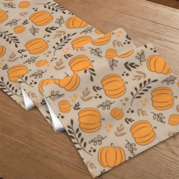 Pumpkin Wheat | Thanksgiving Table Runner 72×13 – 100% Polyester, Rustic Fall Harvest Dining Decor, Machine Washable Holiday Table Decoration Gifts/Party/Celebration 72x13 table runner 4