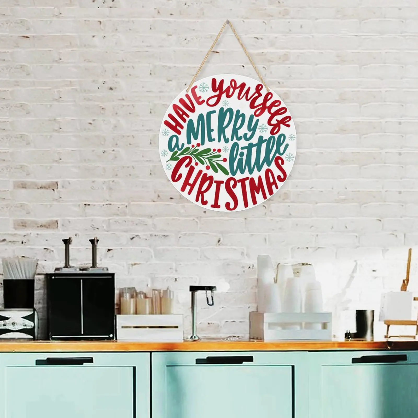 Merry Little – Acrylic Christmas Ornament 8×8 Circle Ornaments Acrylic Holiday Keepsake 3