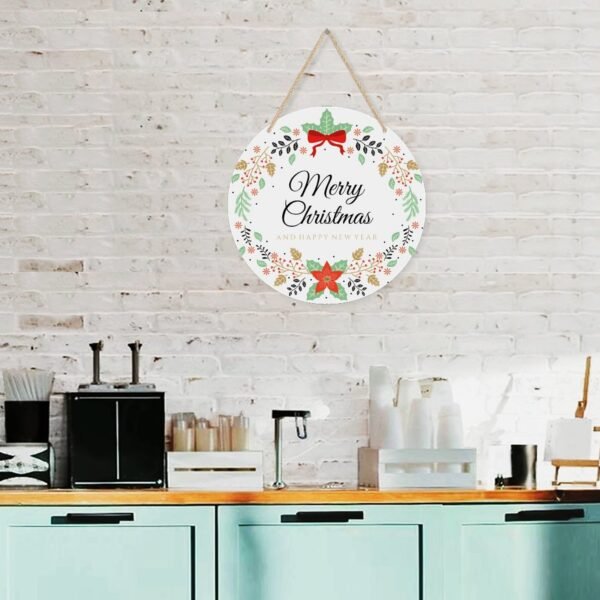 Christmas New Years – Acrylic Christmas Ornament 8×8 Circle Ornaments Acrylic Holiday Keepsake 4