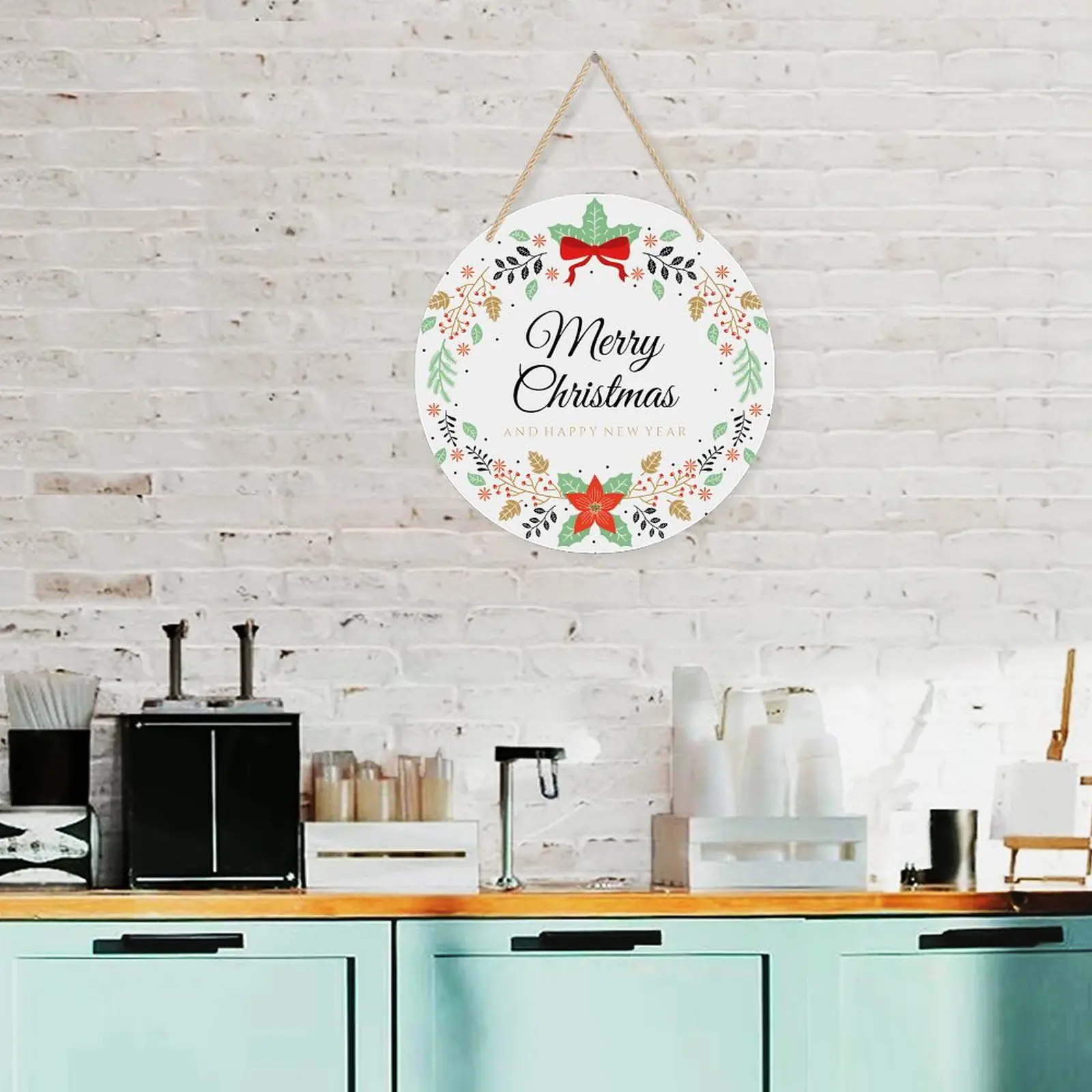 Christmas New Years – Acrylic Christmas Ornament 8×8 Circle Ornaments Acrylic Holiday Keepsake 3