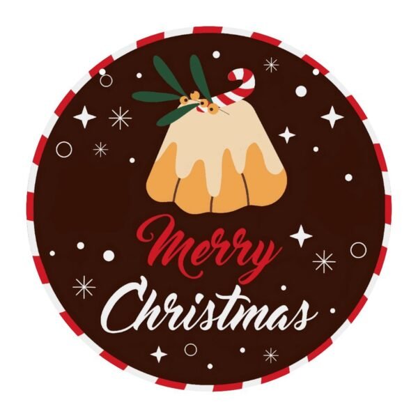 Fruit Cake – Acrylic Christmas Ornament 8×8 Circle Ornaments Acrylic Holiday Keepsake 2