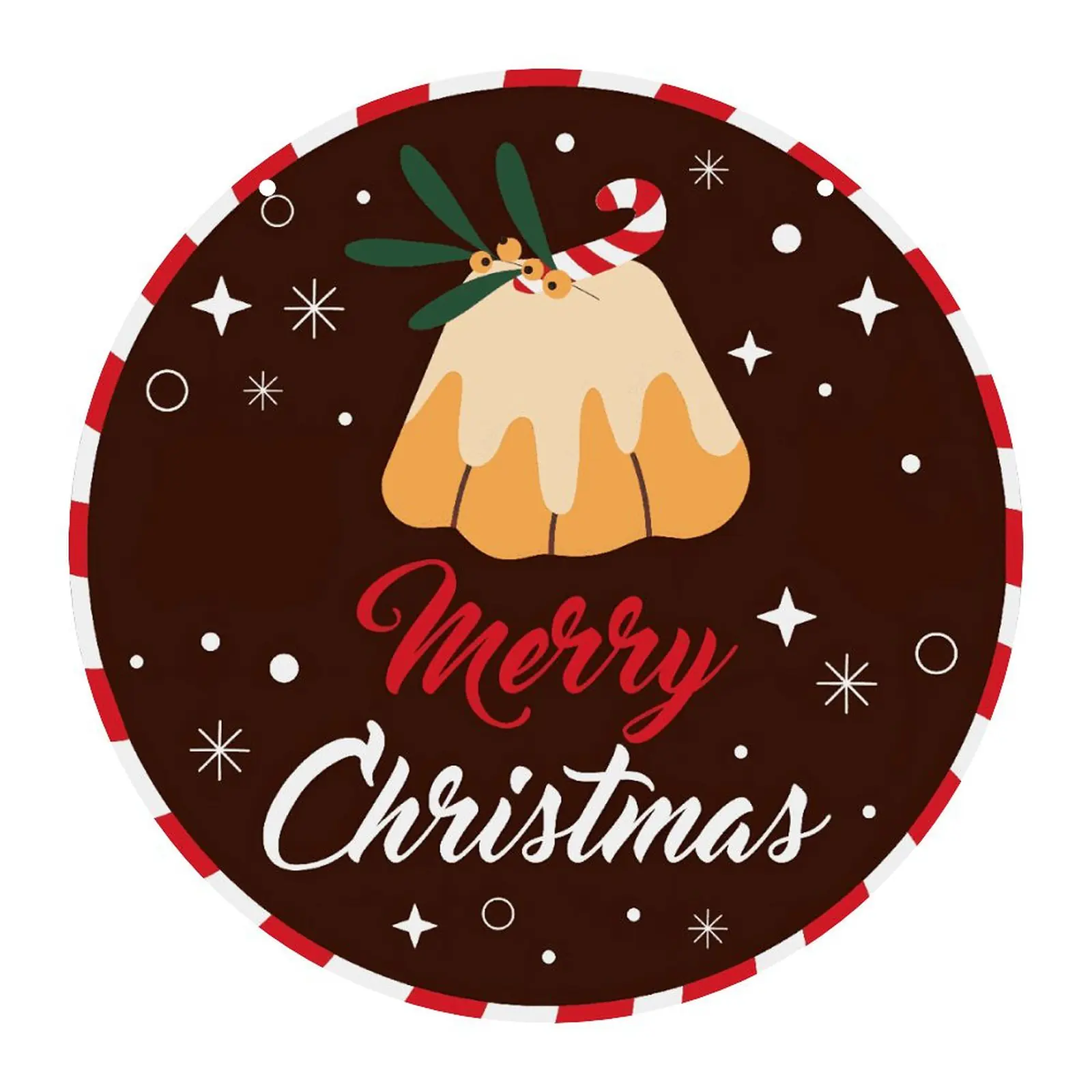 Fruit Cake – Acrylic Christmas Ornament 8×8 Circle Ornaments Acrylic Holiday Keepsake