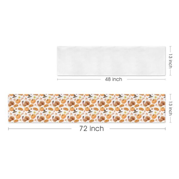 Cherry Pie | Thanksgiving Table Runner 72×13 – 100% Polyester, Rustic Fall Harvest Dining Decor, Machine Washable Holiday Table Decoration Gifts/Party/Celebration 72x13 table runner 2