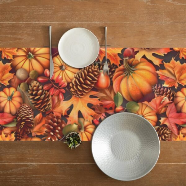 Maple | Thanksgiving Table Runner 72×13 – 100% Polyester, Rustic Fall Harvest Dining Decor, Machine Washable Holiday Table Decoration Table Runners 72x13 table runner 10