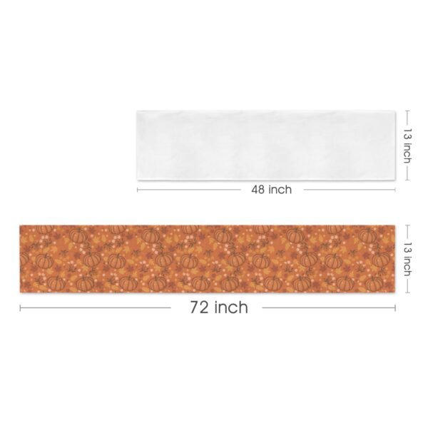 Pumpkin Puree | Thanksgiving Table Runner 72×13 – 100% Polyester, Rustic Fall Harvest Dining Decor, Machine Washable Holiday Table Decoration Gifts/Party/Celebration 72x13 table runner 4