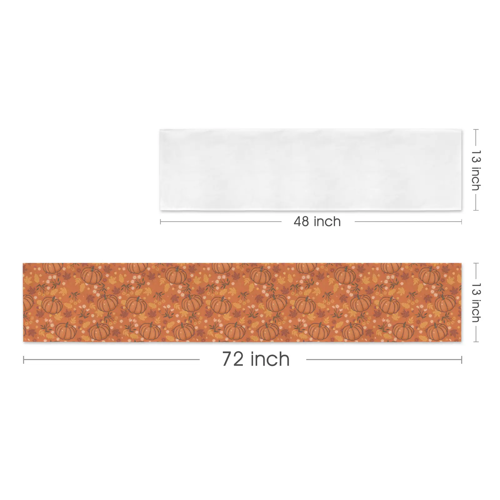 Pumpkin Puree | Thanksgiving Table Runner 72×13 – 100% Polyester, Rustic Fall Harvest Dining Decor, Machine Washable Holiday Table Decoration Gifts/Party/Celebration 72x13 table runner 2