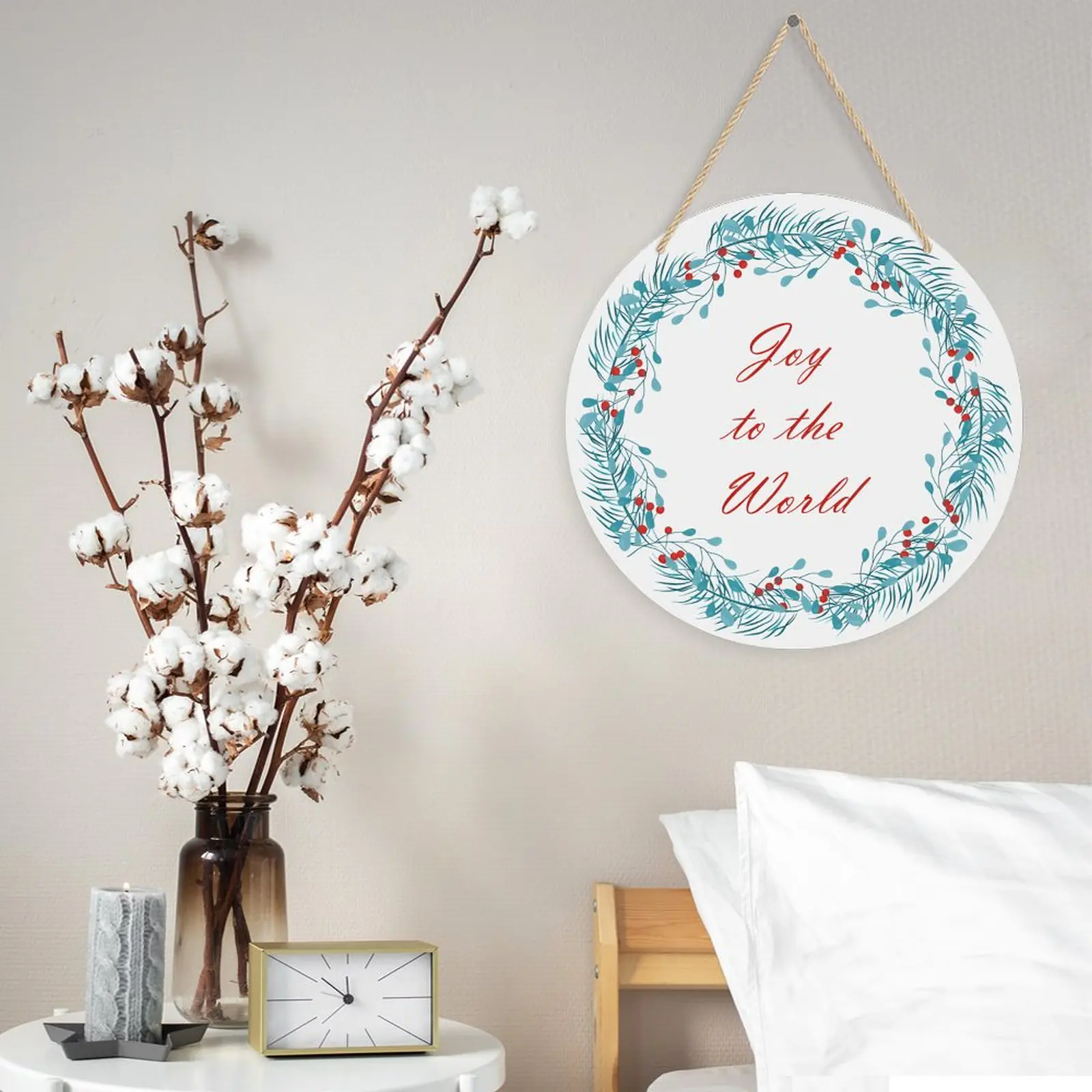 Joy – Acrylic Christmas Ornament 8×8 Circle Ornaments Acrylic Holiday Keepsake 4