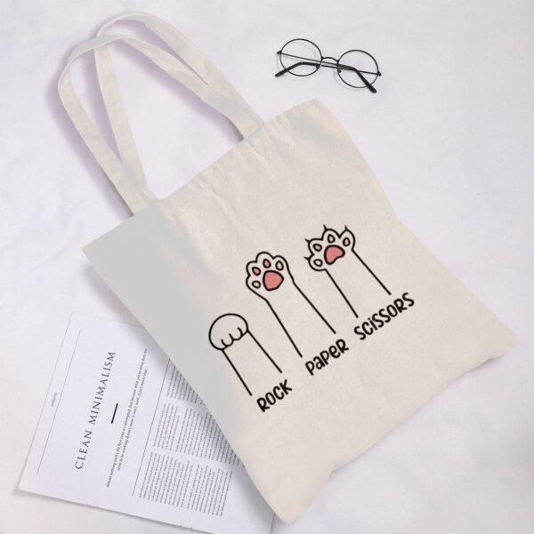 Halloween Tote Bag – Reusable Washable Cotton RPS Bag Tote Bags boo halloween tote 3