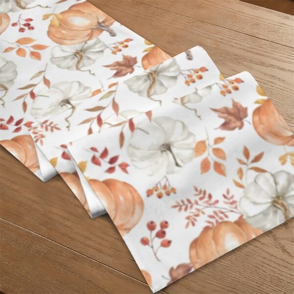 Peach Pumpkins | Thanksgiving Table Runner 72×13 – 100% Polyester, Rustic Fall Harvest Dining Decor, Machine Washable Holiday Table Decoration Table Runners 72x13 table runner 6