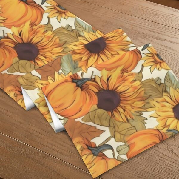 Brown Eyed Susan | Thanksgiving Table Runner 48×13 – 100% Polyester, Rustic Fall Harvest Dining Decor, Machine Washable Holiday Table Decoration Gifts/Party/Celebration 48x13 table runner 5