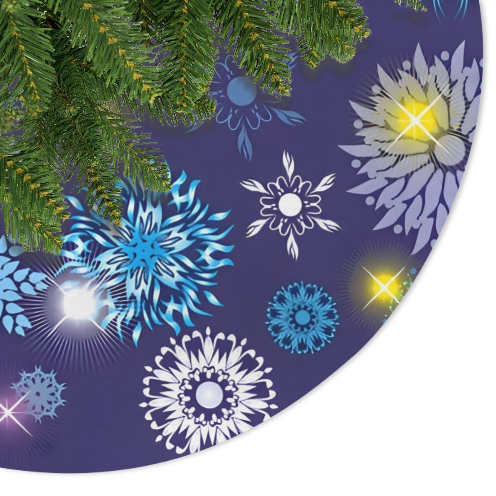 Holiday Christmas Tree Skirt | Galactic | Traditional Rustic Round 48×48 Inch Home Decor Christmas Tree Skirts christmas tree decor 3 Holiday Christmas Tree Skirt | Galactic | Traditional Rustic Round 48×48 Inch Home Decor Christmas Tree Skirts christmas tree decor 3