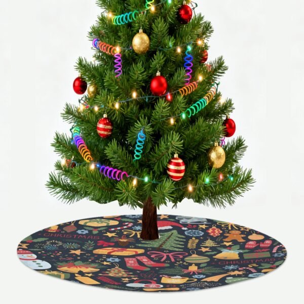 Holiday Christmas Tree Skirt | Holidays | Traditional Rustic Round 48×48 Inch Home Decor Christmas Tree Skirts christmas tree decor 5