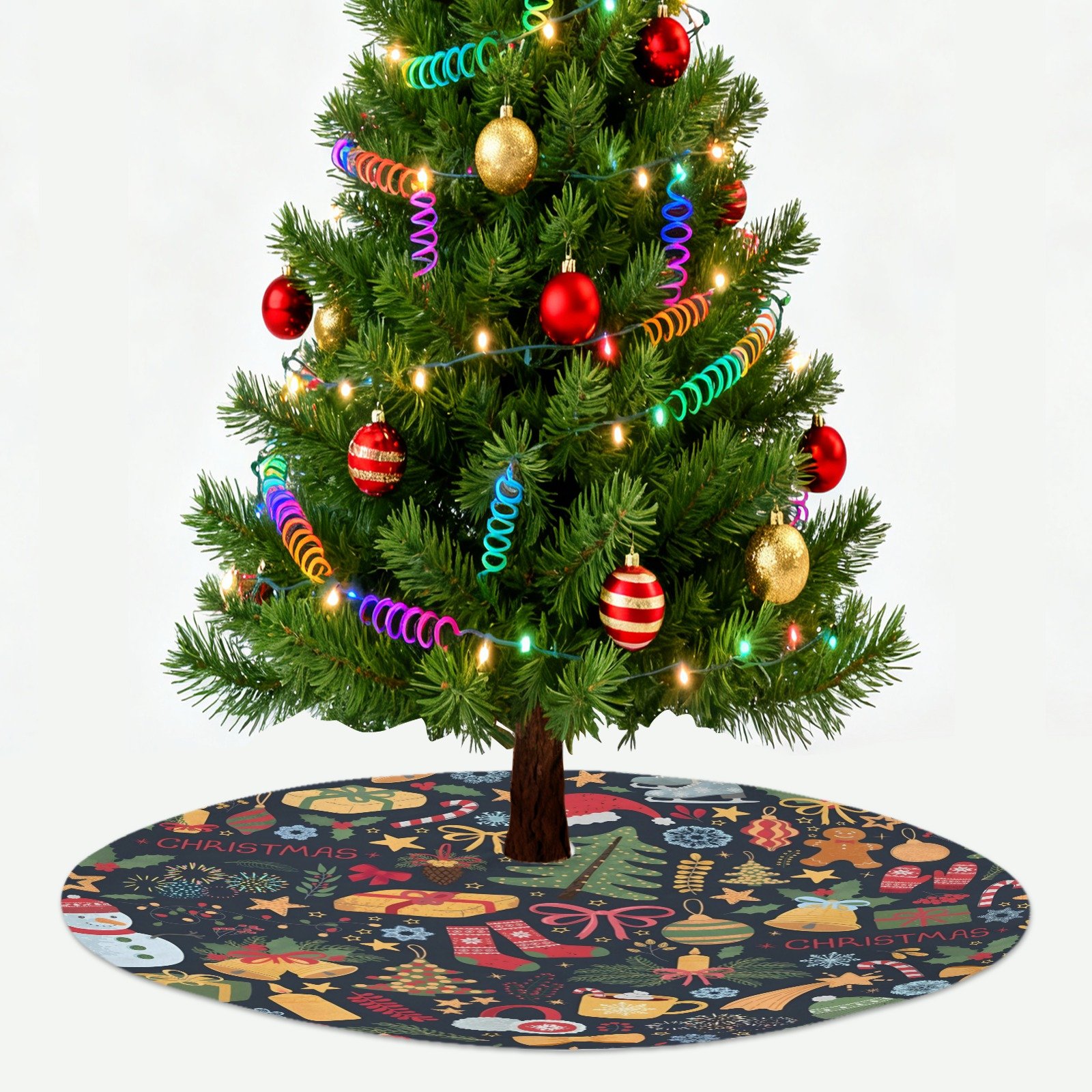 Holiday Christmas Tree Skirt | Holidays | Traditional Rustic Round 48×48 Inch Home Decor Christmas Tree Skirts christmas tree decor 5 Holiday Christmas Tree Skirt | Holidays | Traditional Rustic Round 48×48 Inch Home Decor Christmas Tree Skirts christmas tree decor 5