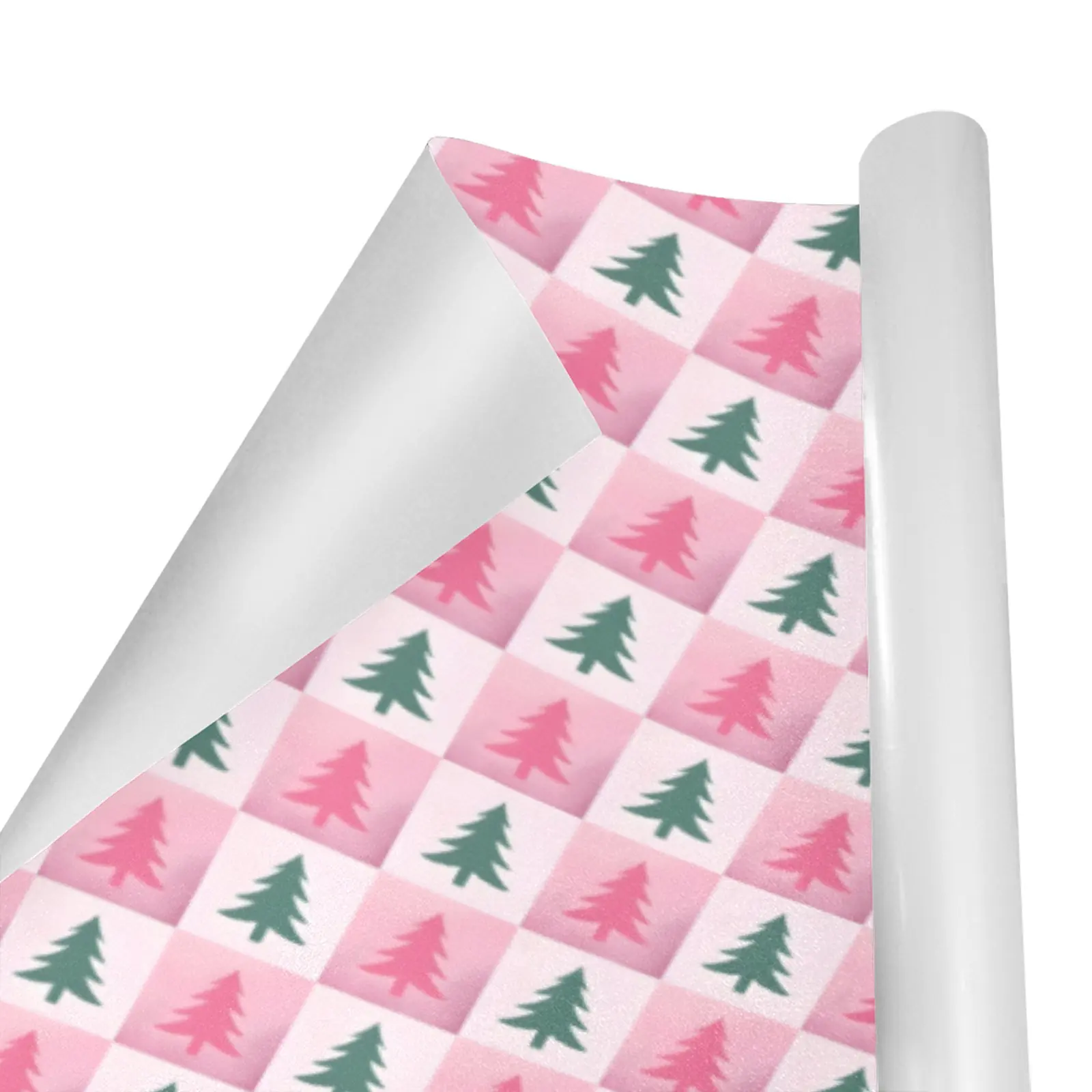 Christmas Wrapping Paper | Premium Holiday Gift Wrap | Pink Pines 58″ x 23″ (1–5 Rolls) Wrapping Paper Christmas Gift Wrap 2