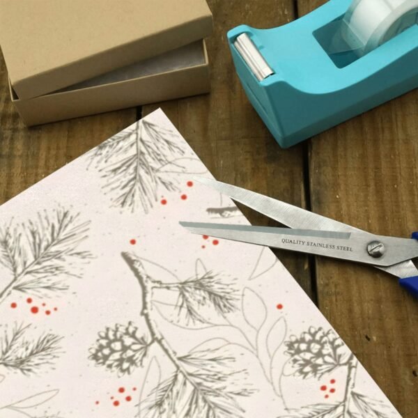 Christmas Wrapping Paper | Premium Holiday Gift Wrap | Pine Berry 58″ x 23″ (1–5 Rolls) Wrapping Paper Christmas Gift Wrap 3