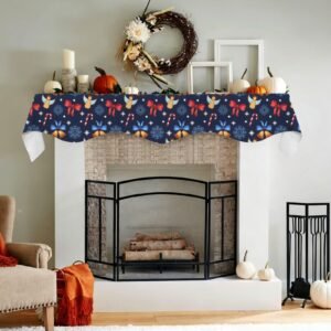 Christmas Holiday Fireplace Mantel Scarf | Blue Angels | Mantle Runner Christmas Fireplace Mantel Scarf Christmas Fireplace Decoration Christmas Holiday Fireplace Mantel Scarf | Blue Angels | Mantle Runner Christmas Fireplace Mantel Scarf Christmas Fireplace Decoration