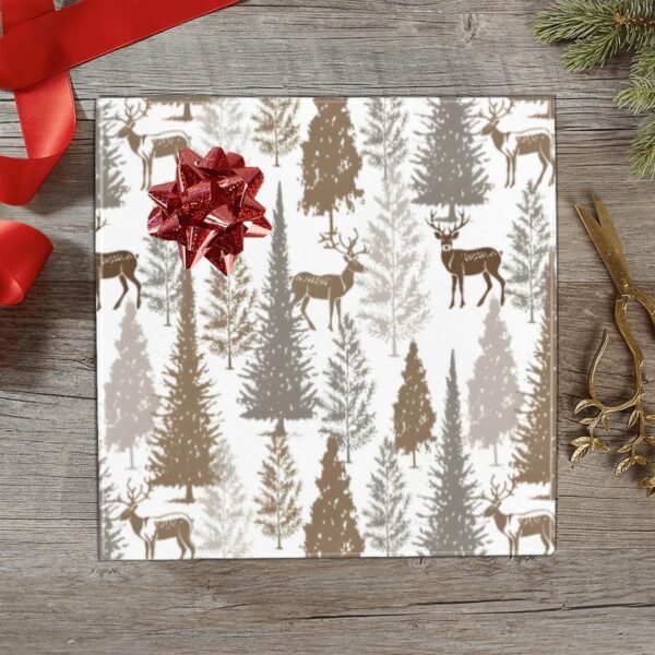 Christmas Wrapping Paper | Premium Holiday Gift Wrap | Winter Bucks 58″ x 23″ (1–5 Rolls) Wrapping Paper Christmas Gift Wrap