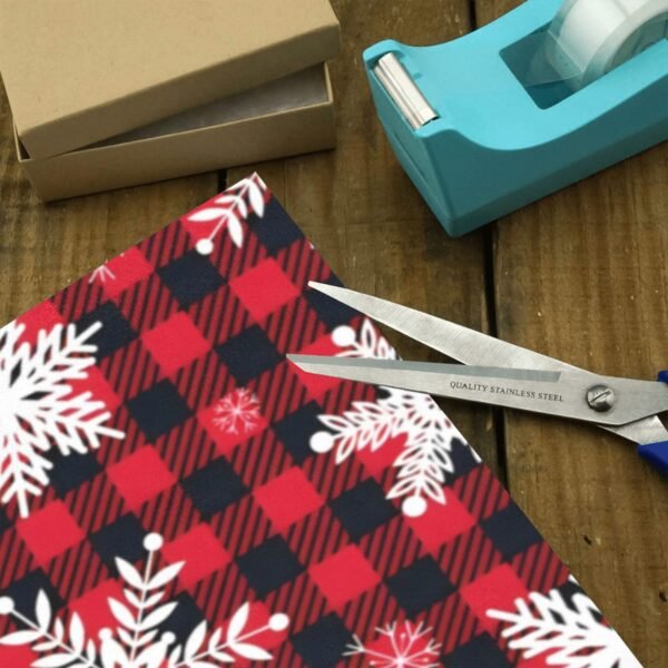 Christmas Wrapping Paper | Premium Holiday Gift Wrap | Buffalo Snow 58″ x 23″ (1–5 Rolls) Wrapping Paper Christmas Gift Wrap 3