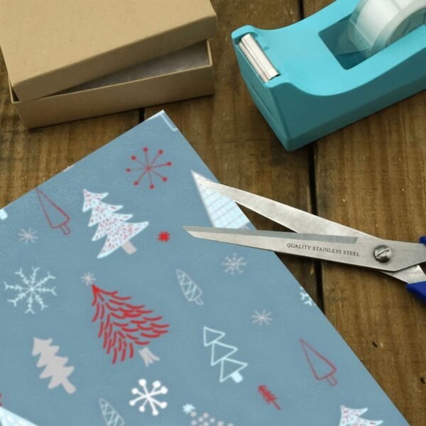 Christmas Wrapping Paper | Premium Holiday Gift Wrap | Slate Forest 58″ x 23″ (1–5 Rolls) Wrapping Paper Christmas Gift Wrap 3