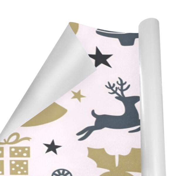 Christmas Wrapping Paper | Premium Holiday Gift Wrap | Gold Angel 58″ x 23″ (1–5 Rolls) Wrapping Paper Christmas Gift Wrap 2