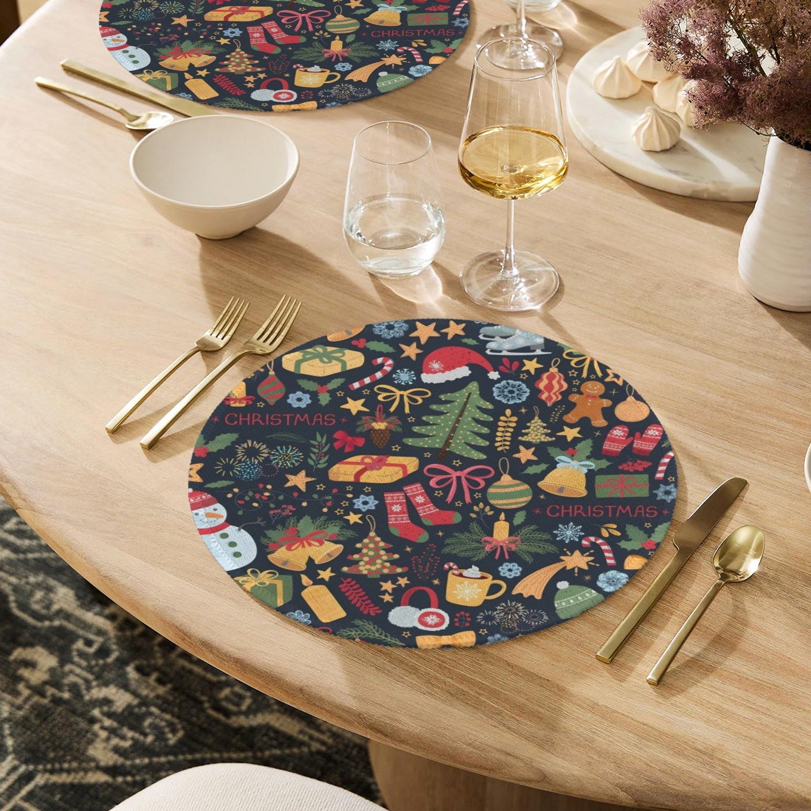 Christmas Stockings | Holiday Stocking Sock | Plaid Trees Christmas Stockings christmas sock 8