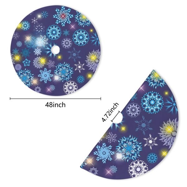 Holiday Christmas Tree Skirt | Galactic | Traditional Rustic Round 48×48 Inch Home Decor Christmas Tree Skirts christmas tree decor 5