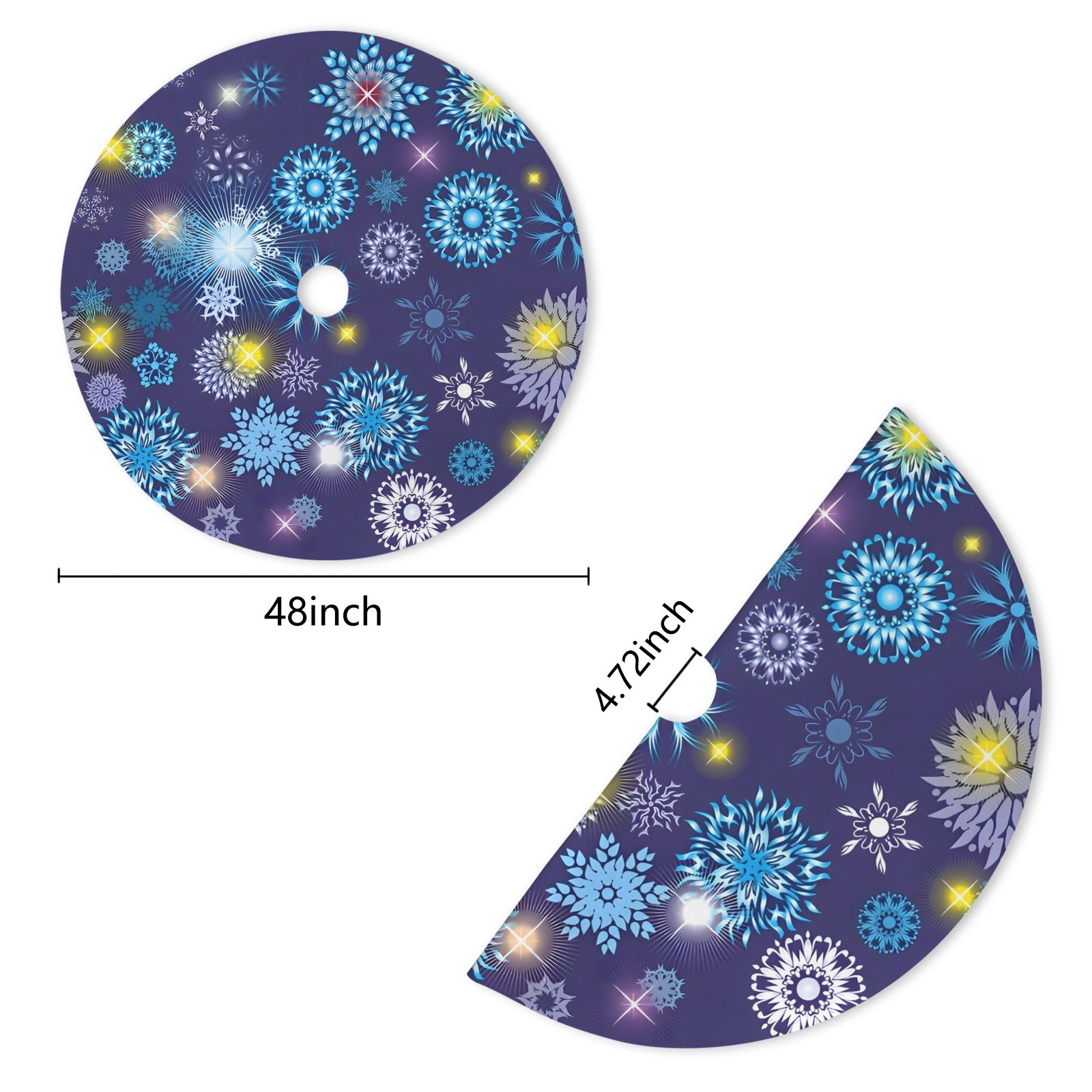 Holiday Christmas Tree Skirt | Galactic | Traditional Rustic Round 48×48 Inch Home Decor Christmas Tree Skirts christmas tree decor 5 Holiday Christmas Tree Skirt | Galactic | Traditional Rustic Round 48×48 Inch Home Decor Christmas Tree Skirts christmas tree decor 5