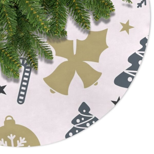 Holiday Christmas Tree Skirt | Gold Angel | Traditional Rustic Round 48×48 Inch Home Decor Christmas Tree Skirts christmas tree decor 4